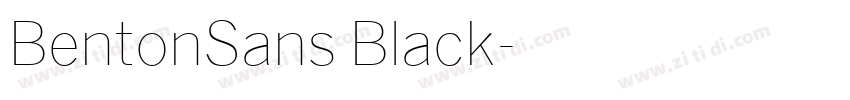 BentonSans Black字体转换